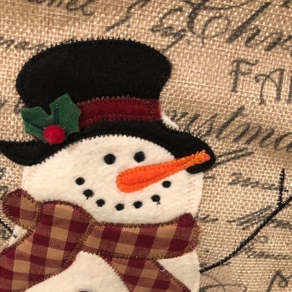 Snowman Christmas/Holiday Stocking - Picture 6 of 12